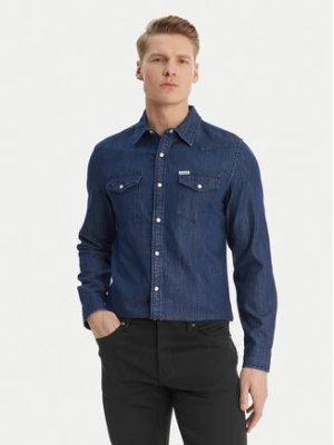 Guess Koszula M6GH88 D1052 Granatowy Regular Fit
