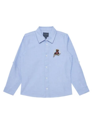 Guess Koszula N5RH10 W9CL0 Niebieski Regular Fit