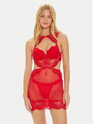 Guess Koszula nocna Monica O4BX17 KCC70 Czerwony Regular Fit