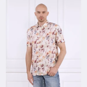 GUESS Koszula RAYON DSRT POPPY | Slim Fit