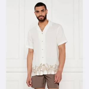 GUESS Koszula | Regular Fit | z dodatkiem lnu