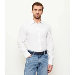 GUESS Koszula | Regular Fit | z dodatkiem lnu