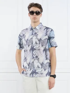 GUESS Koszula SS ECO RAYON INDGO T | Slim Fit