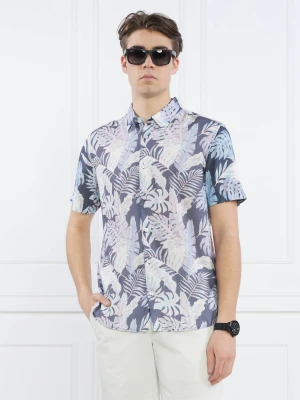 GUESS Koszula SS ECO RAYON INDGO T | Slim Fit
