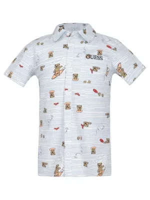 Guess Koszula STR POPLIN SS | Regular Fit