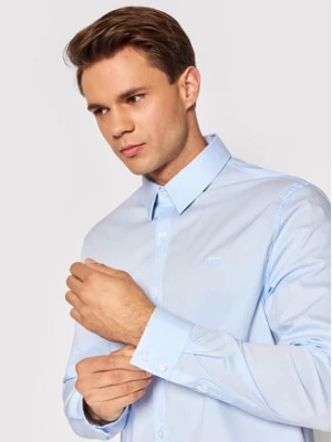 Guess Koszula Sunset M1YH20 W7ZK1 Błękitny Slim Fit