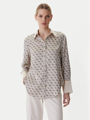 Guess Koszula W4YH47 WF1T2 Beżowy Regular Fit