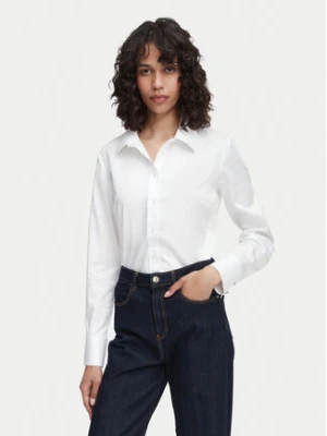 Guess Koszula W6YH10 W2752 Biały Slim Fit