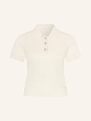Guess Koszulka Polo Z Dzianiny weiss