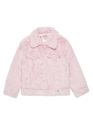 Guess Kożuch J5YL18 K8BV0 Różowy Regular Fit