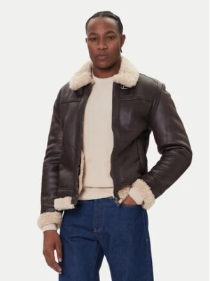 Guess Kożuch M5BL28 W2310 Brązowy Regular Fit