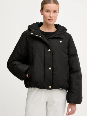 Guess kurtka 4G kolor czarny zimowa oversize V5BL07 WGLW2