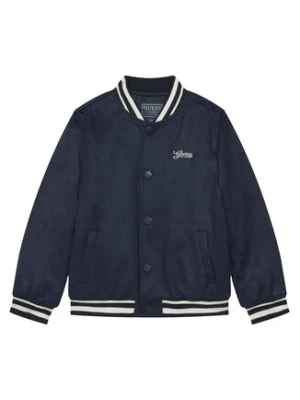 Guess Kurtka bomber L6RL01 WG970 Granatowy Regular Fit