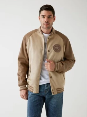 Guess Kurtka bomber M5BL2B K1062 Beżowy Regular Fit
