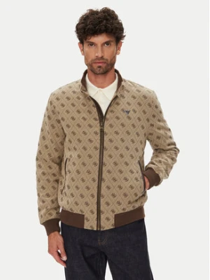Guess Kurtka bomber M5YL04 WGUE0 Brązowy Regular Fit