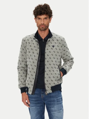 Guess Kurtka bomber M5YL04 WGUE0 Granatowy Regular Fit