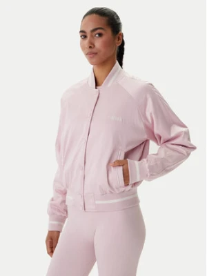 Guess Kurtka bomber V6RL02 WL022 Różowy Regular Fit