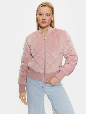 Guess Kurtka bomber W3YL08 WFIS0 Fioletowy Regular Fit