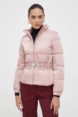 Guess kurtka damska kolor różowy zimowa