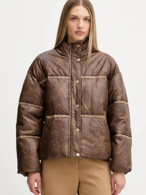 Guess kurtka GIPSY kolor brązowy zimowa oversize W5BLAE W0450