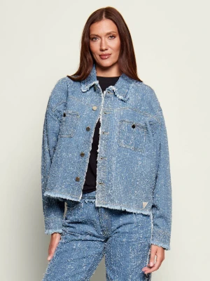 GUESS Kurtka jeansowa AMANDINA | Loose fit niebieski