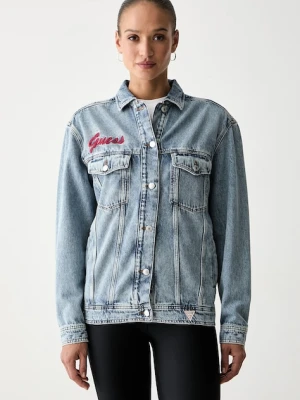 Guess kurtka jeansowa damska MARILYN MONROE niebieski