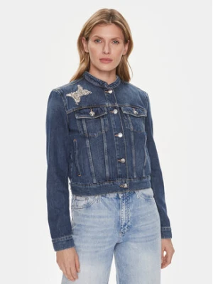 Guess Kurtka jeansowa Delya W4RN54 D4VIG Granatowy Regular Fit