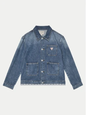 Guess Kurtka jeansowa J5RL04 D45E0 Niebieski Regular Fit