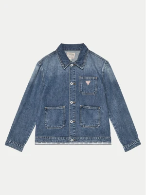 Guess Kurtka jeansowa J5RL04 D45E0 Niebieski Regular Fit
