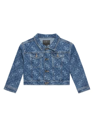 Guess Kurtka jeansowa K6RL06 D5FM0 Niebieski Regular Fit