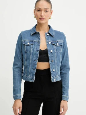 Guess kurtka jeansowa kolor niebieski przejściowa W5GN88 D4H7C
