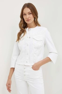 Guess kurtka jeansowa TERESA damska kolor biały przejściowa W4GN41 D4MW4