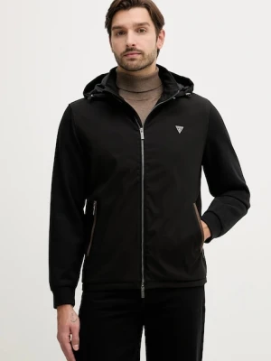 Guess kurtka kolor czarny przejściowa M4YL27 WEDJ0