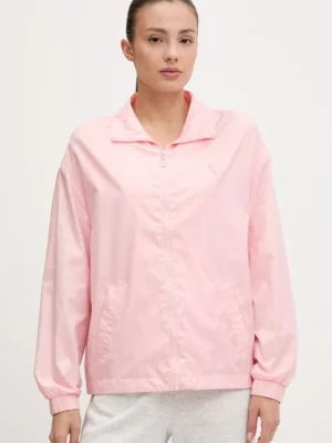 Guess kurtka kolor różowy przejściowa oversize V5GL01 WH482