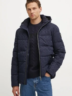 Guess kurtka MONOGRAM męska kolor granatowy zimowa M4BL42.WG9L2