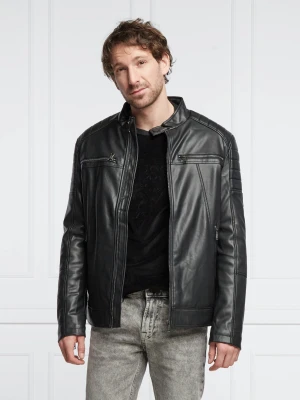 GUESS Kurtka MOTORCYCLE | Regular Fit czarny