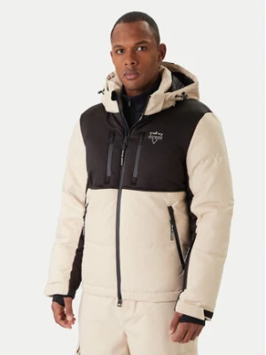Guess Kurtka narciarska M5BL0N WF182 Beżowy Regular Fit