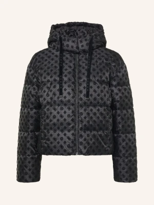 Guess Kurtka Pikowana New Daisy schwarz CZARNY