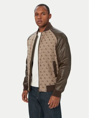 Guess Kurtka przejściowa 182886 Brązowy Classic Fit