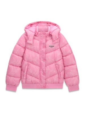 Guess Kurtka przejściowa J6YL01 W2607 Różowy Regular Fit