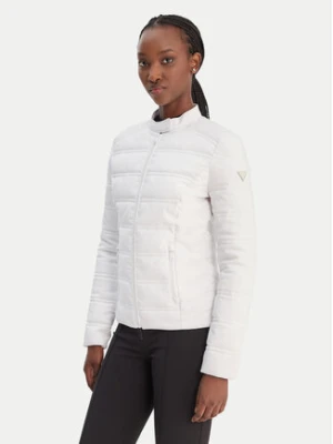Guess Kurtka przejściowa W6RL02 WJ492 Biały Regular Fit