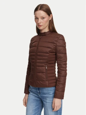 Guess Kurtka przejściowa W6YL16 W2891 Brązowy ciemny Slim Fit