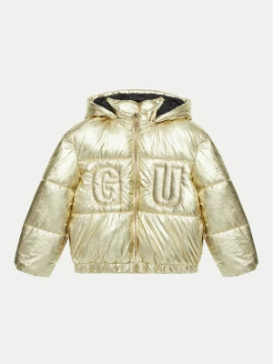 Guess Kurtka puchowa J4BL10 WEYO0 Złoty Regular Fit