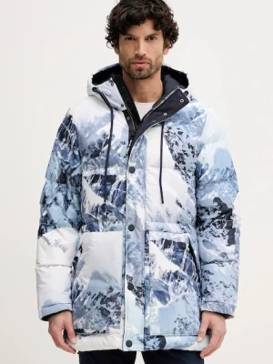 Guess kurtka puchowa kolor niebieski zimowa M5BL0O W3282