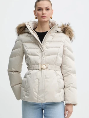 Guess kurtka puchowa MARINA kolor beżowy zimowa W5BL31 W2802