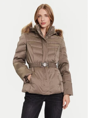 Guess Kurtka puchowa W5BL31 W2802 Khaki Regular Fit