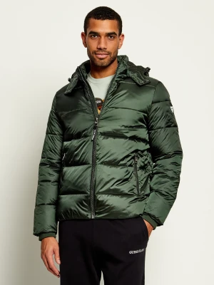 GUESS Kurtka | Regular Fit butelkowa zieleń