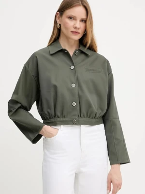 Zdjęcie produktu Guess kurtka RIAN kolor zielony przejściowa oversize W5GL27 WH872