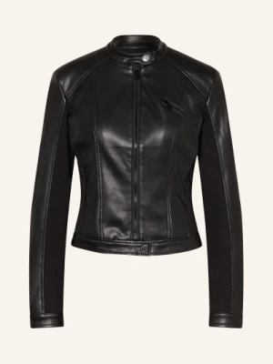 Guess Kurtka Typu Biker New Fiametta Z Imitacji Skóry schwarz