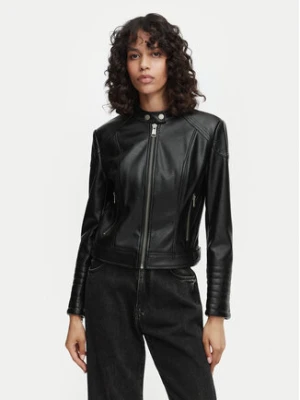 Guess Kurtka z imitacji skóry W6YL25 W2914 Czarny Regular Fit
